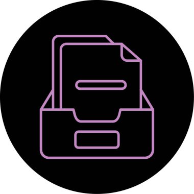 Dosya biçim simgesinin vektör illüstrasyonu