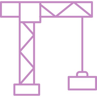 Vinç. Web simgesi basit illüstrasyon