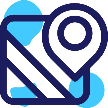 konum. Web simgesi basit illüstrasyon