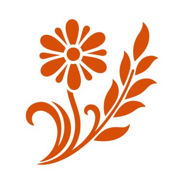 Yaratıcı Kullanım için Minimalist Çiçek Silüeti Tasarımı