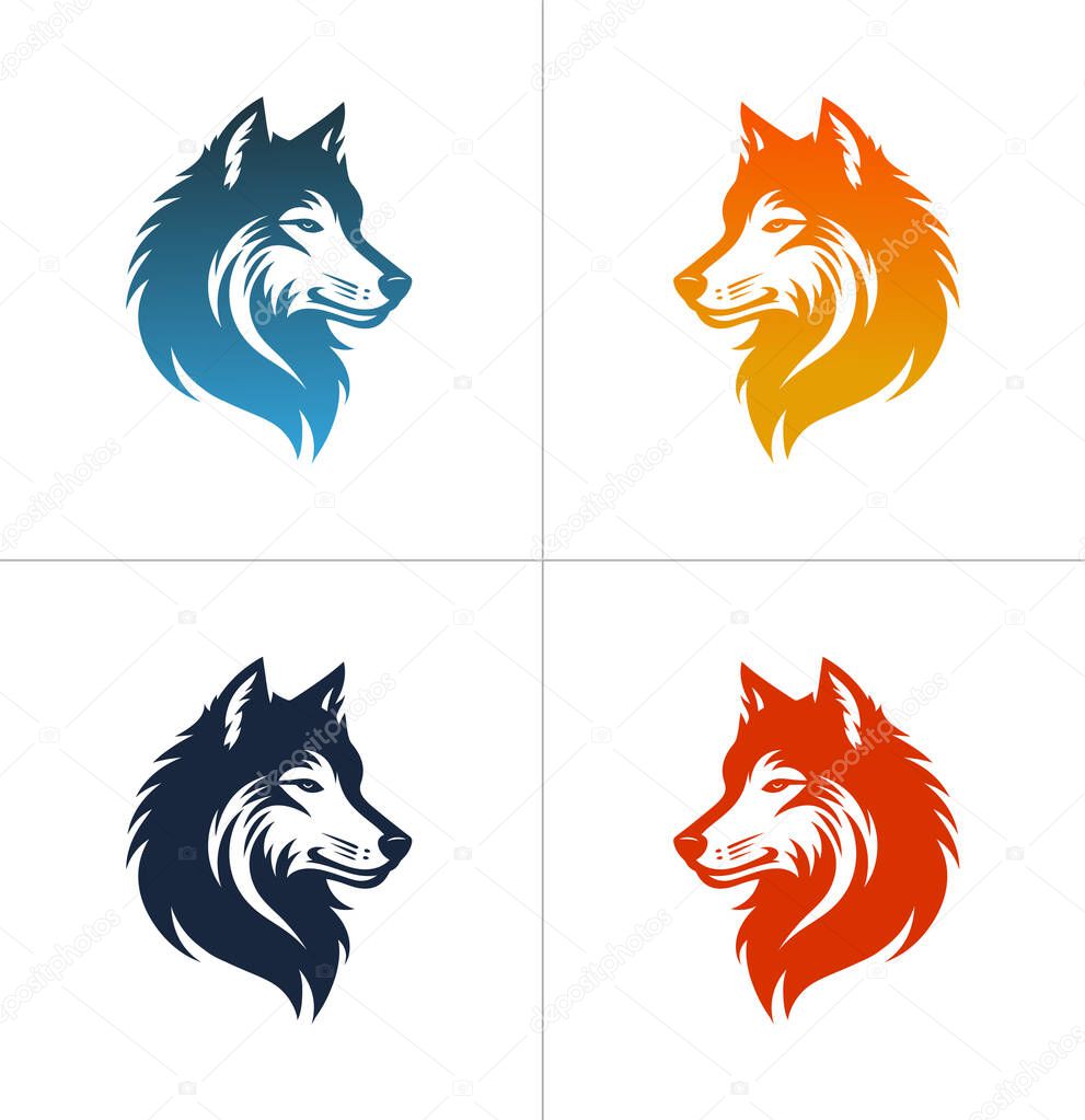 Sleek and Powerful Wolf Silhouette for Modern Brands
