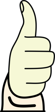 Pozitif Başparmak Hareketi Gösteren Bir İnsan Eli Grafiksel ResimleriName