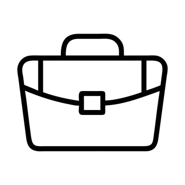 Evrak çantasının temiz çizimi. simge, vektör illüstrasyonu