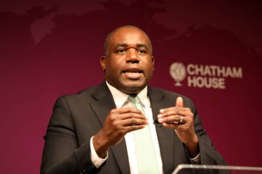 Londra, İngiltere 24 Ocak 2023. David Lammy, İşçi Partisi 'nin gölge dışişleri bakanı, Chatham Evi' nde.