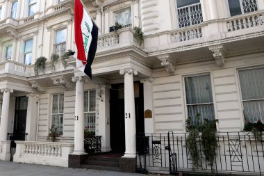 Londra, İngiltere 22 Kasım 2022. Irak Cumhuriyeti Büyükelçiliği 21 Queens Gate, Londra