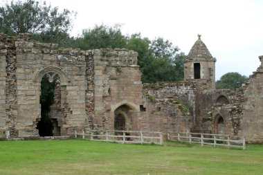 Spofforth, İngiltere 23 Eylül 2021. Kuzey Yorkshire, İngiltere 'deki Spofforth Kalesi