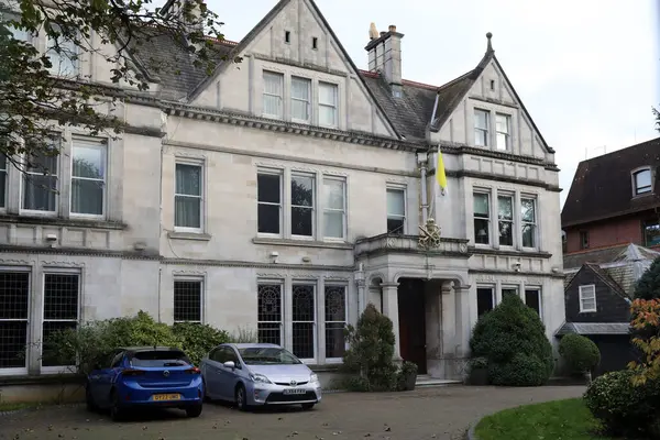 stock image London, UK  November 10 2023. The Vatican embassy in the UK, the Apostolic Nunciature to Great Britain, in Wimbledon, London