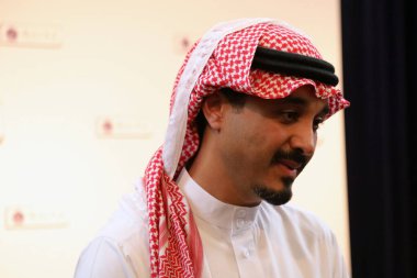 Londra / İngiltere 14 Ekim 2019. Suudi Arabistan 'ın İngiltere büyükelçisi Prens Khalid Bin Bander al Suud, Kraliyet Birleşmiş Hizmetler Enstitüsü' nde (RUSI)