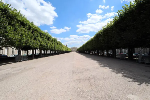 stock image Place de la Carrire leading towards Place Stanislas in Nancy, France. The site is inscribed on the Unesco World Heritage List. 