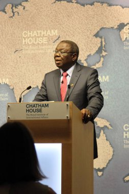 Zimbabve 'nin eski başbakanı ve Demokratik Değişim Hareketi lideri Morgan Tsvangirai, 25 Temmuz 2014 Cuma günü Londra' daki Chatham House beyin takımında bir konuşma yaptı.