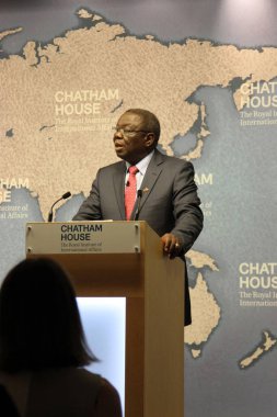 Zimbabve 'nin eski başbakanı ve Demokratik Değişim Hareketi lideri Morgan Tsvangirai, 25 Temmuz 2014 Cuma günü Londra' daki Chatham House beyin takımında bir konuşma yaptı.
