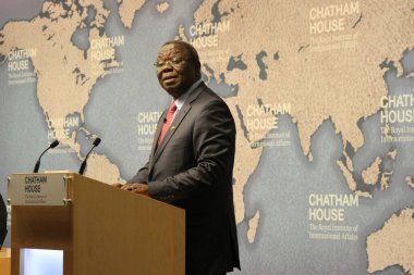 Zimbabve 'nin eski başbakanı ve Demokratik Değişim Hareketi lideri Morgan Tsvangirai, 25 Temmuz 2014 Cuma günü Londra' daki Chatham House beyin takımında bir konuşma yaptı.