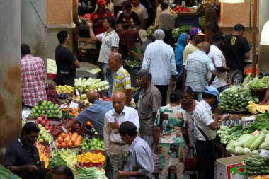 Merkez Market 'in meyve ve sebze bölümü, Port Louis, Mauritius