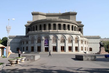 The Yerevan Theatre of Opera and Ballet, in central Yerevan, Armenia,  on Monday, 15 September 2014. clipart