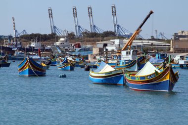 28 Mayıs 2011, Malta Marsaxlokk Limanı 'ndaki balıkçı teknesi.
