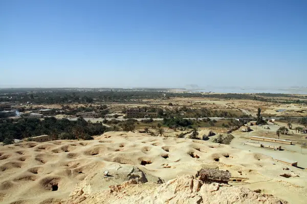 stock image View over the Siwa oasis, Egypt on Sunday 14 November 2010