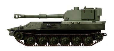 MT-LB 105mm SPH (MT-LB şaseli 105mm itişli silah varyantı)