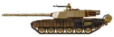 Karna MkII MBT (Tankın kenarlarında dinamik koruma ile Karna MBT tankının modernizasyonu kavramı)