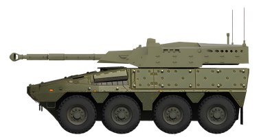 Boksör CRV 105mm (105mm 'lik bir top kullanarak GTK Boxer tabanlı hafif tank konsepti))