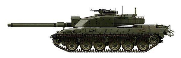Challenger 2LM MkIB (MBT concept based on the Challenger 2 tank (LM MkIB variant), with a 120 mm gun and a automatic loader in the corner of the turret)
