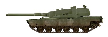 Yeni bir MBT kavramı, 120mm top ve yeni bir şasi (XM-20 MTTD varyantı) ile)