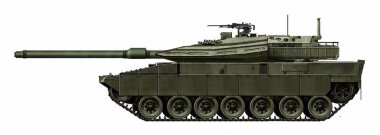 Leomerk 1A2 MBT (Leomerk 1A1 tankının geliştirilmesi, yeni bir taret ve taretin arka tarafında bir yükleme mekanizması ile)