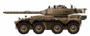 TAM-2W (8x8 tekerlekli şasi kullanan TAM-2C tankının modernizasyonunun bir varyantı)