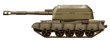 T-54 SPH D-30 152 mm (152 mm 'lik bir top kullanan T-54' e dayanan otomatik top kavramı))