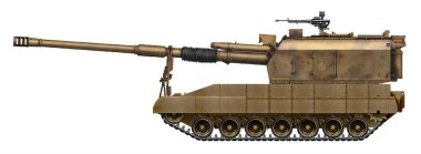 Arjun-M1 SPH (Arjun Mk1 tabanlı kendinden güdümlü silahlar kavramı 155 mm 'lik top kullanılıyor)
