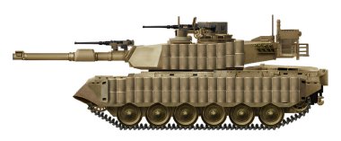 Olifant MkIIA TUSK II MBT (Olifant MkI tankı için geliştirme seçeneği, yeni bir taret, 120 mm top ve TUSK II koruma)
