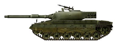 Pz 68 ve Leopar 2 tanklarının elementlerine sahip MBT varyantı, 120 mm 'lik bir top ile.