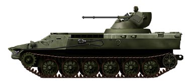 MT-LB modernizasyonunun MT-LB 6MB olarak bilinen BTR-80A üzerinde olduğu gibi 30 mm 'lik bir top ile bir savaş modülü kurulumu ile bir versiyonu.
