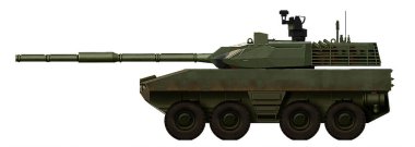 Kracken-K (Tekerlekli tank destroyerinin 125mm 'lik top ile 8x8 tekerlek mesafesi üzerindeki versiyonu)