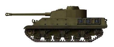 M10 Wolverine gövdesine dayanan alternatif bir tank. Panzer IV J 'den bir kule ve Kara Prens' ten 17 poundluk bir silah.
