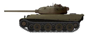 Alternatif Panter Ausf.G tankı, bir taret ve T-43 tankından 85 mm top.