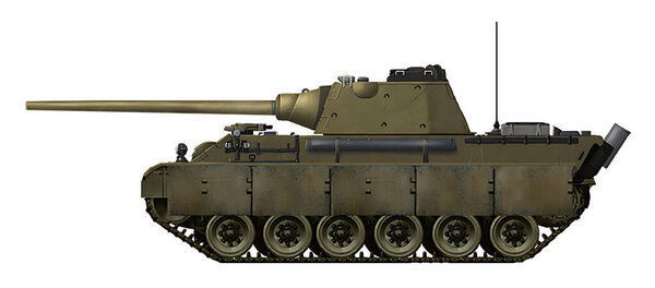 Альтернативный танк на основе корпуса Росомахи M10, с башней от танка IV J и 17-фунтовой пушкой от Черного Принца