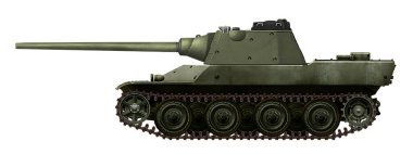 AMX-50 'den modifiye edilmiş bir gövdeye ve Panter tankından bir kuleye dayalı alternatif tank (modifikasyon F)