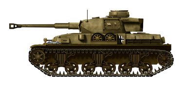 Alternatif tank Panzer IV Ausf.G M4 Sherman tankının şasesine dayanmaktadır.