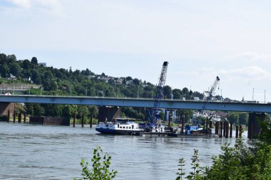 yüzen inşaat alanı, Pfaffendorfer Bruecke Koblenz