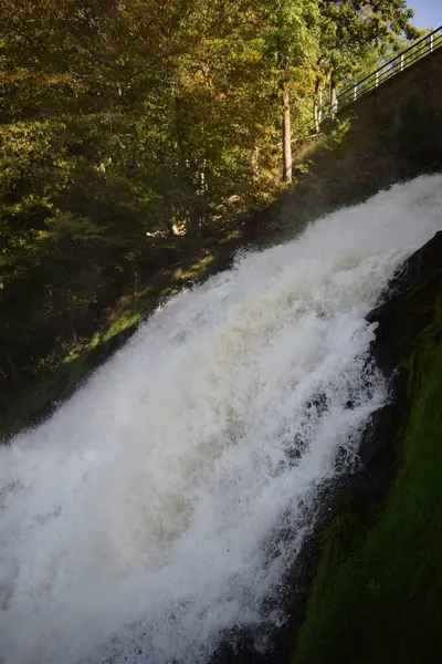 stock image waterfall in the mountains, Cascade de Coo, bigger side