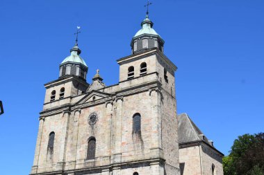 the cathedral of Malmedy in Belgium clipart