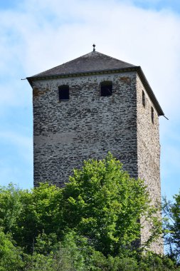 remaining tower of Burg Treis clipart