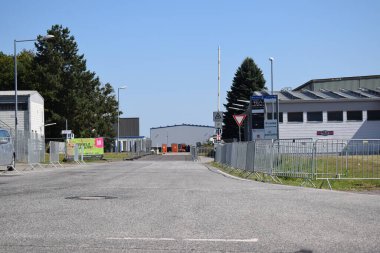 Flugplatz Mendig 'e giriş, bir olay için çit