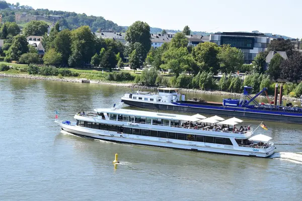 stock image cruise ship n the Rhine