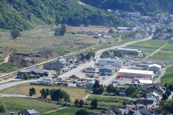 stock image village Dernau in Ahr valley, a year after the flood