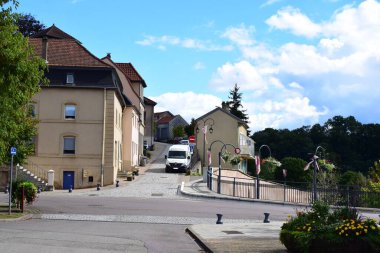 scenic view of Hombourg Haut in the Lorraine clipart