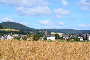 view at the village in the Eifel clipart