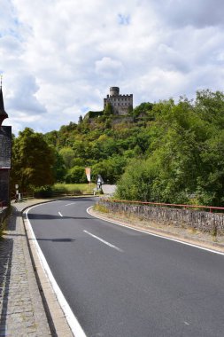 country road below Burg Pyrmont clipart