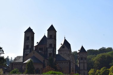 monastery church towers of Maria Laach clipart