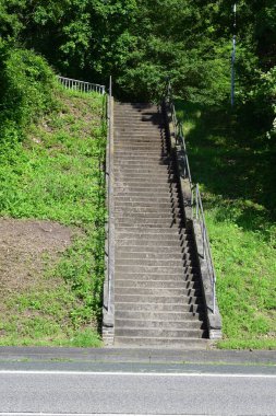 stairs in the park clipart